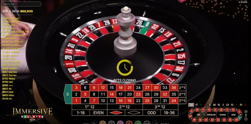 Immersive Roulette at GoldenRoo